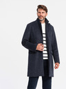 Ombre Clothing Herren Wollmantel ohne Knöpfe Ombre Clothing V1 OM-COWC-0121
