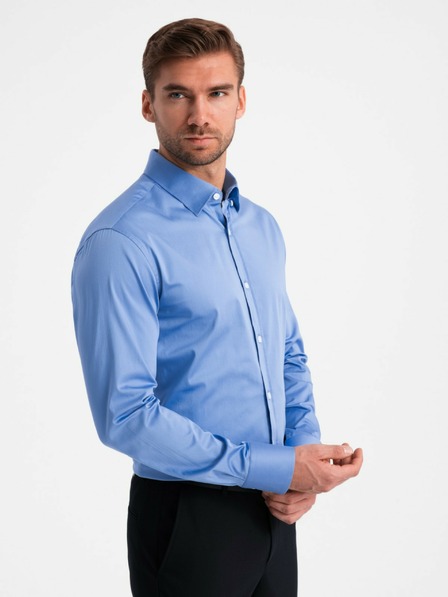 Ombre Clothing Herren-Satinhemd Ombre Clothing SLIM FIT V2 OM-SHOS-0176