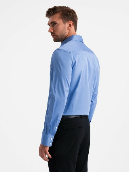 Ombre Clothing Herren-Satinhemd Ombre Clothing SLIM FIT V2 OM-SHOS-0176