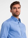 Ombre Clothing Herren-Satinhemd Ombre Clothing SLIM FIT V2 OM-SHOS-0176