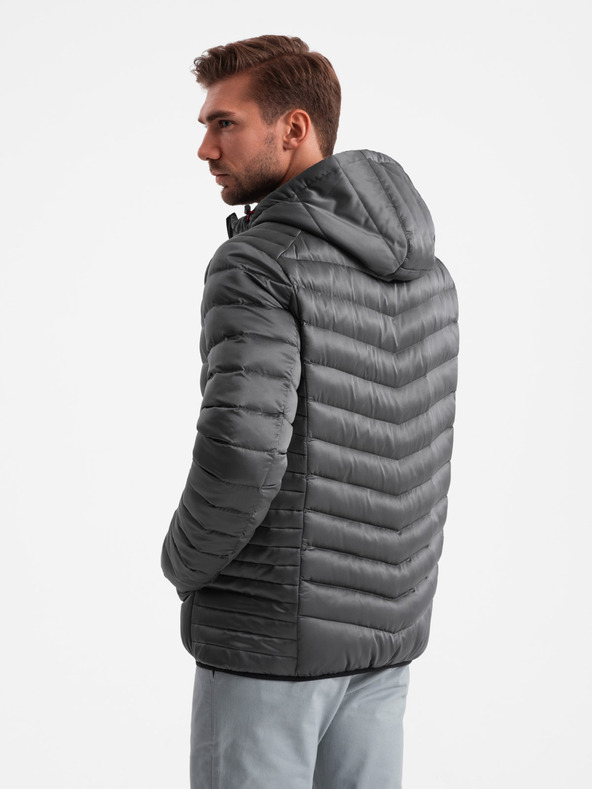 Ombre Clothing Leicht isolierte Herren-Steppjacke Ombre Clothing