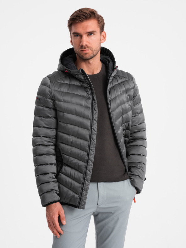Ombre Clothing Leicht isolierte Herren-Steppjacke Ombre Clothing