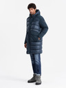 Ombre Clothing Herren Steppjacke lang mit großen Taschen Ombre Clothing