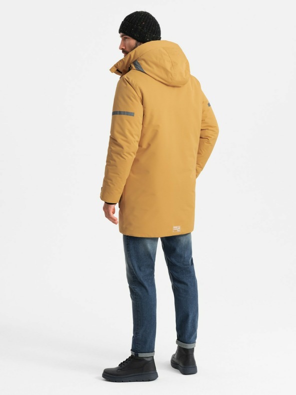 Ombre Clothing Isolierte lange Herrenjacke Ombre Kleidung