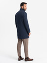 Ombre Clothing Strukturierter Herrenmantel mit hohem Kragen von Ombre Clothing