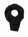 Ombre Clothing Herrenschal einfarbig gestrickt mit Rippung schwarz Ombre Clothing