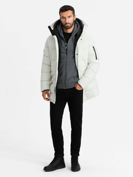 Ombre Clothing Herren-Outdoor-Parka-Jacke Ombre Clothing