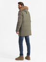 Ombre Clothing Lange Parka-Jacke für Herren Ombre Clothing