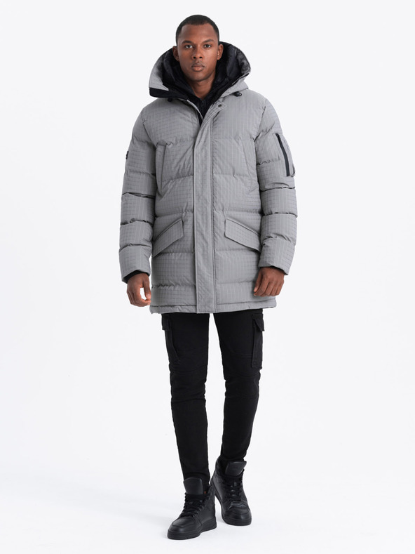 Ombre Clothing Herren-Outdoor-Parka-Jacke Ombre Clothing