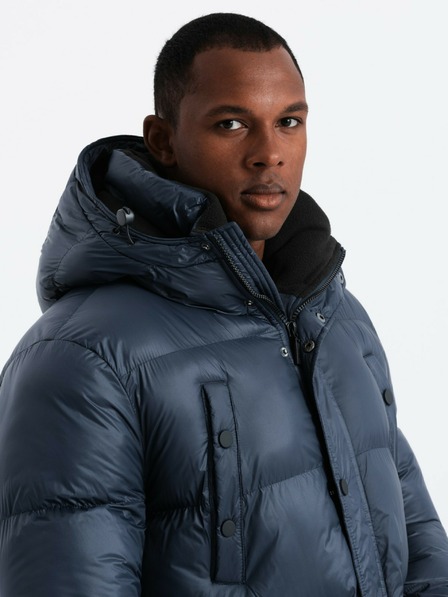 Ombre Clothing Lange Herrenjacke mit Taschen Ombre Clothing