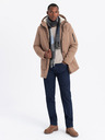 Ombre Clothing Lange Parka-Jacke für Herren Ombre Clothing