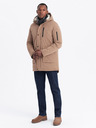 Ombre Clothing Lange Parka-Jacke für Herren Ombre Clothing