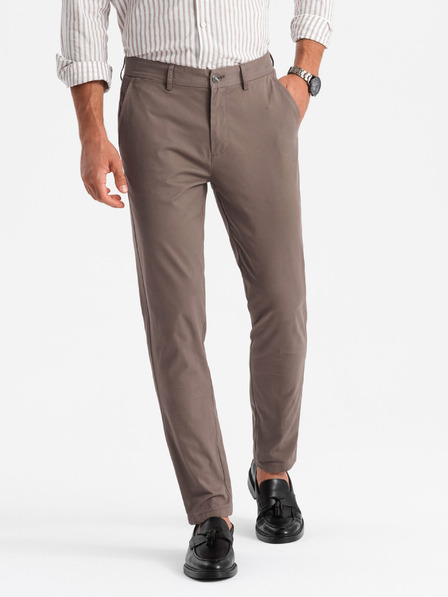 Ombre Clothing Herren Chino-Hose REGULAR FIT braun Ombre Clothing