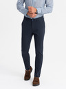 Ombre Clothing Unifarbene Herren-Chinohose REGULAR FIT dunkelblau Ombre-Kleidung