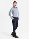 Ombre Clothing Unifarbene Herren-Chinohose REGULAR FIT dunkelblau Ombre-Kleidung
