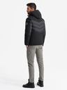 Ombre Clothing Herren Stepp-Kombijacke mit hohem Kragen schwarz Ombre Clothing