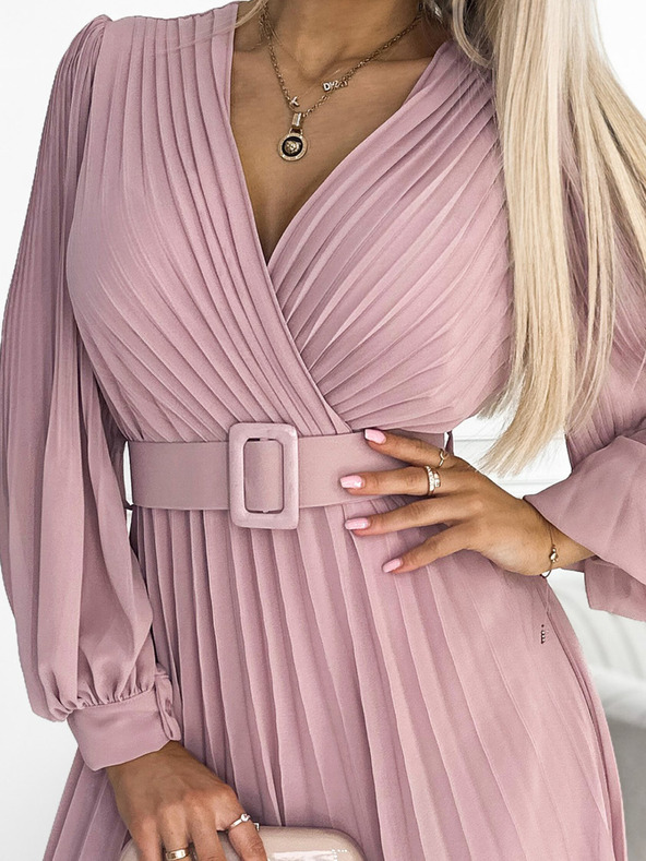 numoco Trägerkleid mit Sweetheart-Ausschnitt - puderrosa Numoco KLARA