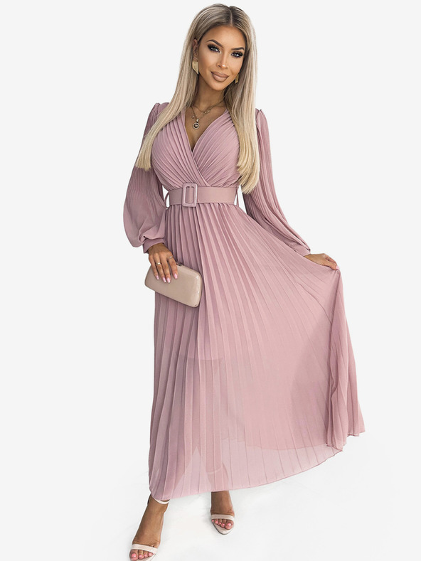 numoco Trägerkleid mit Sweetheart-Ausschnitt - puderrosa Numoco KLARA