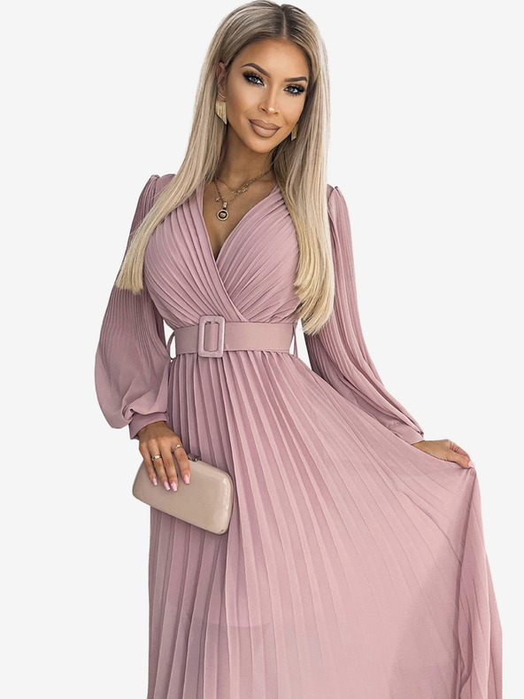 numoco Trägerkleid mit Sweetheart-Ausschnitt - puderrosa Numoco KLARA