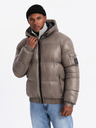 Ombre Clothing Warme Herrenjacke mit gerippten Abschlüssen Ombre Clothing