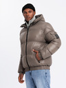 Ombre Clothing Warme Herrenjacke mit gerippten Abschlüssen Ombre Clothing