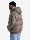 Ombre Clothing Warme Herrenjacke mit gerippten Abschlüssen Ombre Clothing