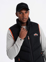 Ombre Clothing Herren Steppweste mit Neon-Akzenten Ombre Clothing