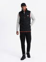 Ombre Clothing Herren Steppweste mit Neon-Akzenten Ombre Clothing