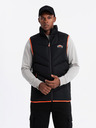 Ombre Clothing Herren Steppweste mit Neon-Akzenten Ombre Clothing