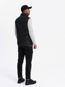 Ombre Clothing Herren Steppweste mit Neon-Akzenten Ombre Clothing