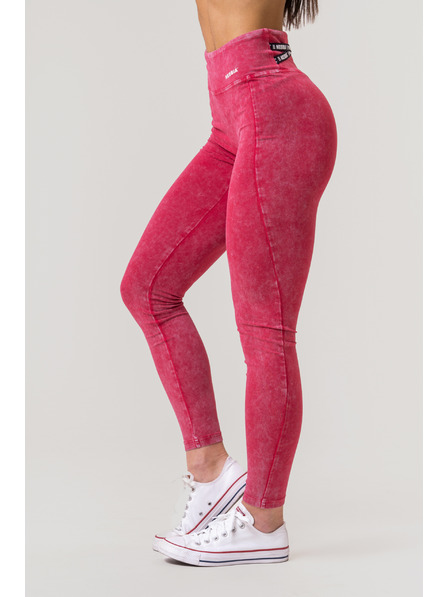 Nebbia Gewaschene Leggings mit hoher Taille LEGACY 777 XS,rot