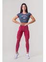 Nebbia Gewaschene Leggings mit hoher Taille LEGACY 777 XS,rot
