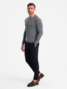 Ombre Clothing Klassischer Herren Rundhals-Pullover Ombre Kleidung