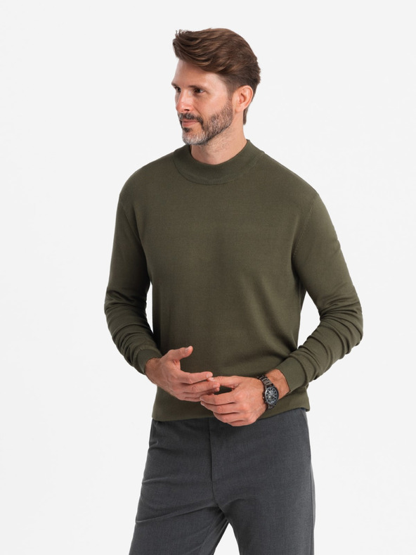 Ombre Clothing Herren Strick-Rollkragenpullover mit Viskose Ombre Kleidung