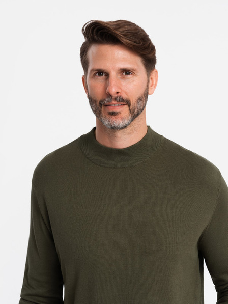 Ombre Clothing Herren Strick-Rollkragenpullover mit Viskose Ombre Kleidung
