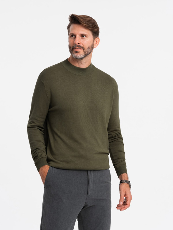 Ombre Clothing Herren Strick-Rollkragenpullover mit Viskose Ombre Kleidung