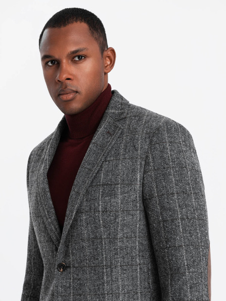 Ombre Clothing Elegante strukturierte Herren-Strickjacke Ombre Clothing