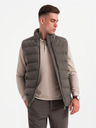 Ombre Clothing Herren-Steppweste mit Neon-Akzenten Ombre Clothing
