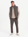 Ombre Clothing Herren-Steppweste mit Neon-Akzenten Ombre Clothing