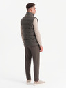 Ombre Clothing Herren-Steppweste mit Neon-Akzenten Ombre Clothing