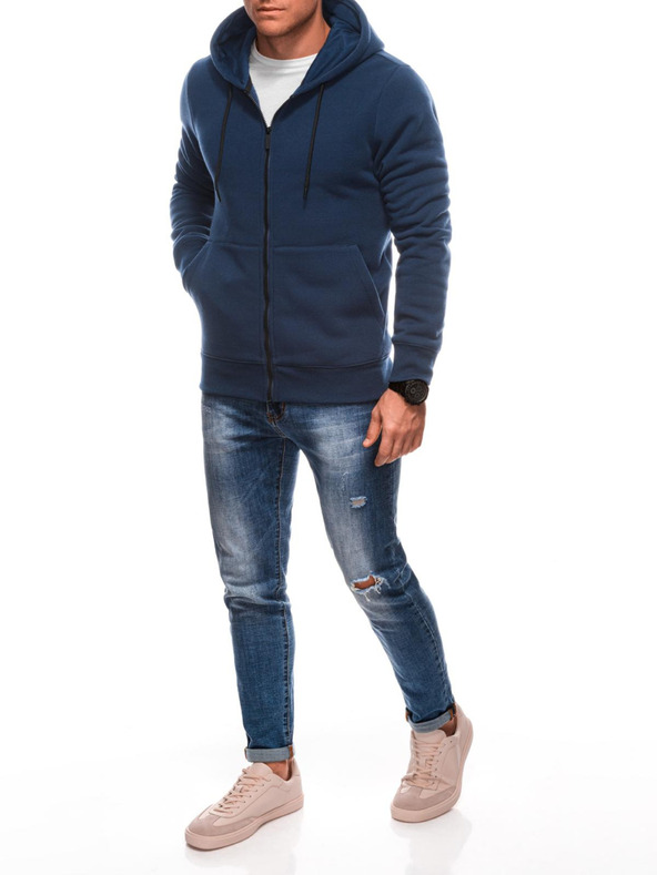 Edoti Herren-Kapuzenpullover BASIC mit Reißverschluss und Kapuze Edoti