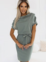 numoco Numoco ROXI Kleid mit asymmetrischem Rock und Gürtel