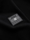Ombre Clothing Herren Baumwoll-Stretch-Bomber-Sweatshirt schwarz Ombre Clothing