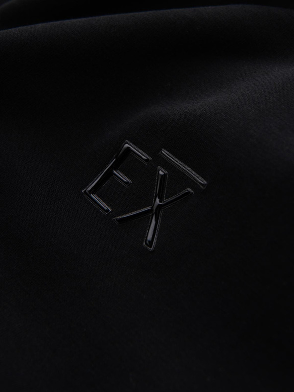 Ombre Clothing Herren T-Shirt SLIM FIT mit V-Ausschnitt und Elastan und Aufdruck schwarz Ombre Kleidung