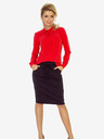 numoco Rote Damenbluse mit Numoco-Gewebe