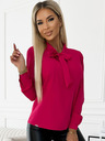 numoco Rosa Damenbluse mit Krawatte vorne Numoco