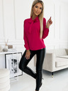 numoco Rosa Damenbluse mit Krawatte vorne Numoco