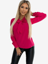 numoco Rosa Damenbluse mit Krawatte vorne Numoco