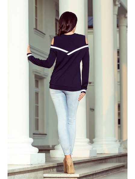 numoco Dunkelblaues Damen-Sweatshirt von Numoco