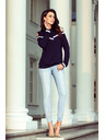 numoco Dunkelblaues Damen-Sweatshirt von Numoco